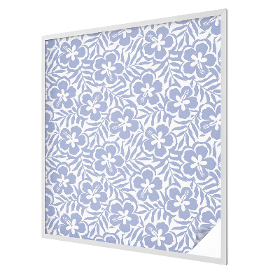 Hibiszkusz virágok Öntapadós ablakfólia ólomüveg mintával