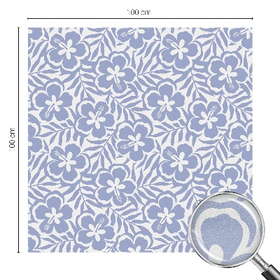 Hibiszkusz virágok Öntapadós ablakfólia ólomüveg mintával