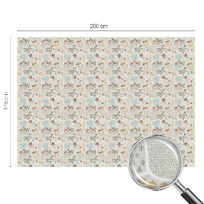 Egy idilli falu Öntapadós üvegfólia vitrázs mintával