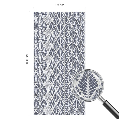 Mintás levelek Öntapadós üvegfólia vitrázs mintával