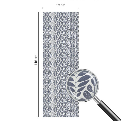 Mintás levelek Öntapadós üvegfólia vitrázs mintával