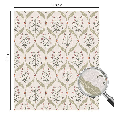 Virágminta Üvegfólia ablakra