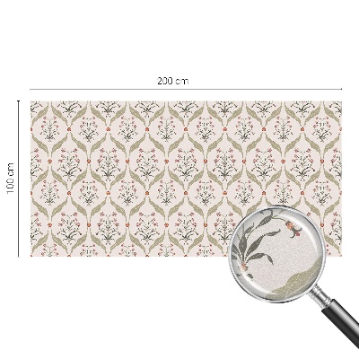 Virágminta Üvegfólia ablakra