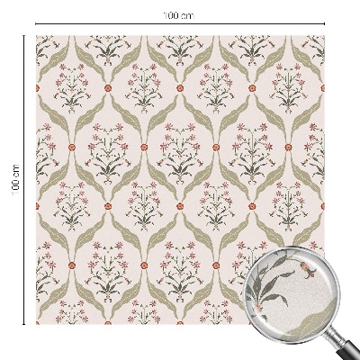 Virágminta Üvegfólia ablakra