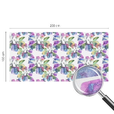 Színes absztrakció Öntapadós ablakfólia ólomüveg mintával