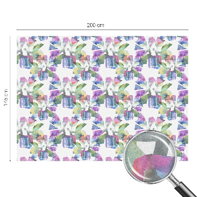 Színes absztrakció Öntapadós ablakfólia ólomüveg mintával