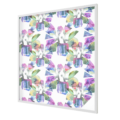 Színes absztrakció Öntapadós ablakfólia ólomüveg mintával