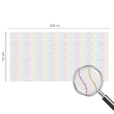 Szivárvány vonalak Üvegfólia ablakra