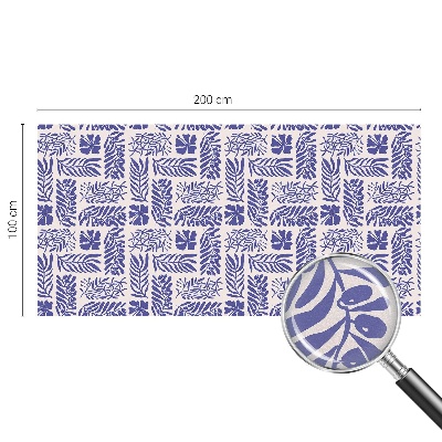 Növényi minták Öntapadós üvegfólia vitrázs mintával