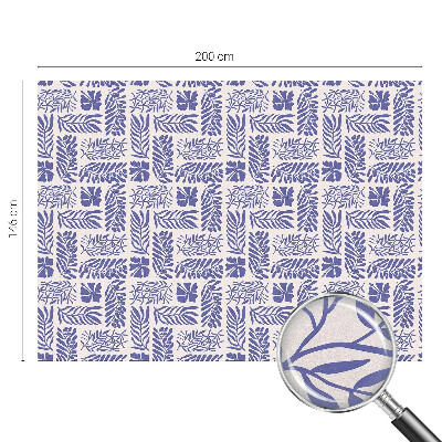 Növényi minták Öntapadós üvegfólia vitrázs mintával