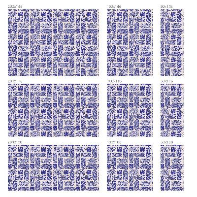 Növényi minták Öntapadós üvegfólia vitrázs mintával