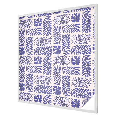 Növényi minták Öntapadós üvegfólia vitrázs mintával