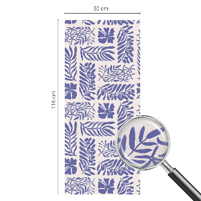 Növényi minták Öntapadós üvegfólia vitrázs mintával