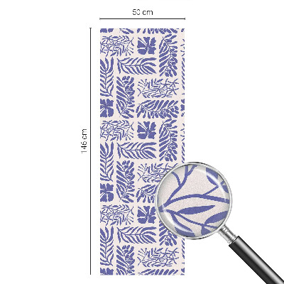 Növényi minták Öntapadós üvegfólia vitrázs mintával