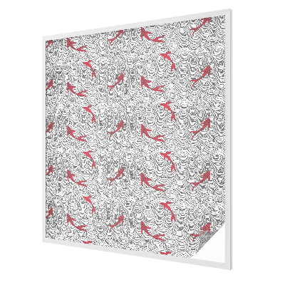 Hullámos minta Üvegfólia ablakra