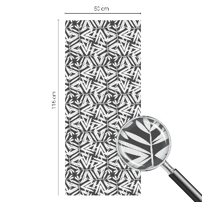 Geometrikus levelek Öntapadós üvegfólia vitrázs mintával