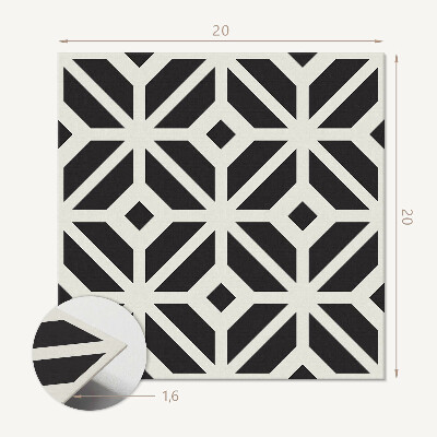 Vinilpadló Absztrakt rombuszok geometriai kompozícióban