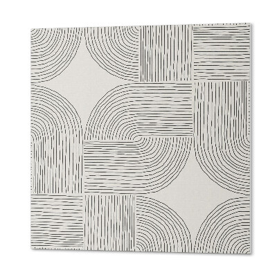 Vinilpadló Geometrikus minta dinamikus vonalakkal