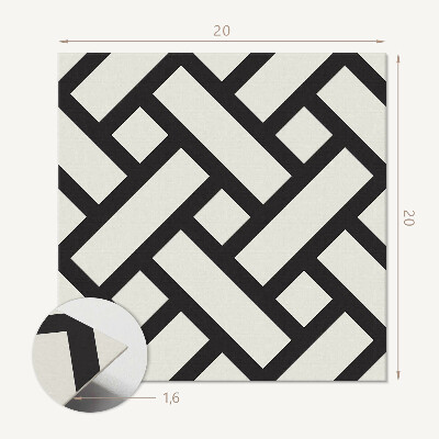 Öntapadós vinyl csempe Geometrikus szövés egyedi stílusban
