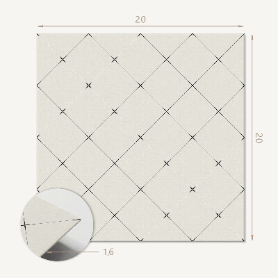 Öntapadós vinyl csempe Rombusz figurák modern változatban