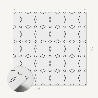 Öntapadós vinyl csempe Geometriai stílusú rombusz minta