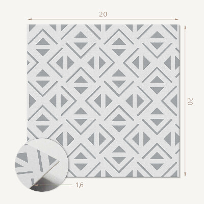 Öntapadós vinyl csempe Geometriai minta négyzetekben