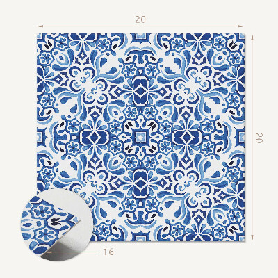 Vinyl csempe Hagyományos virágmintás