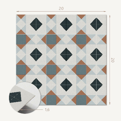 Vinyl csempe Geometrikus csempe minta