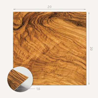 Öntapadós vinyl csempe Fából készült organikus motívum
