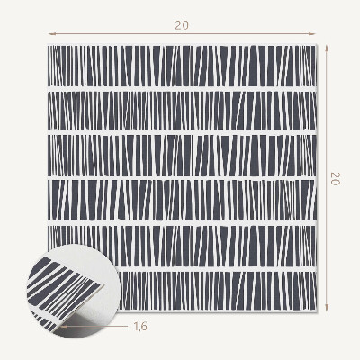 Vinyl csempe Minta dinamikus vonalakkal