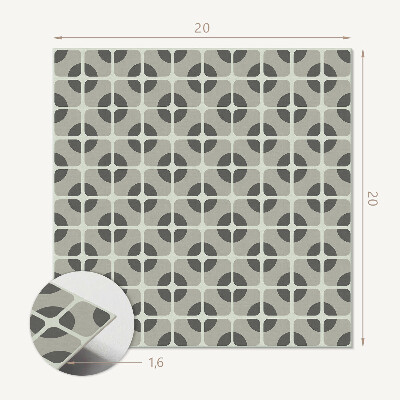 Vinyl csempe Stílusos csempézett geometriai minta