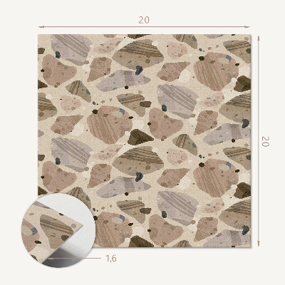 Vinyl csempe Kőformák geometriája