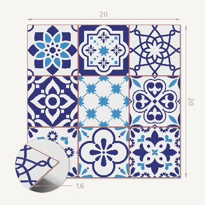 Öntapadós vinyl csempe Geometriai minták a csempéken