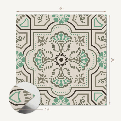 Vinilpadló Absztrakt minta geometriai alakzatokkal