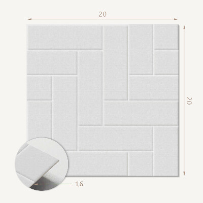 Vinilpadló Geometrikus halszálka tégla tónusban