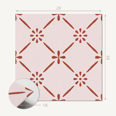 Öntapadós vinyl csempe Modern virágmotívum