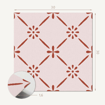 Öntapadós vinyl csempe Modern virágmotívum