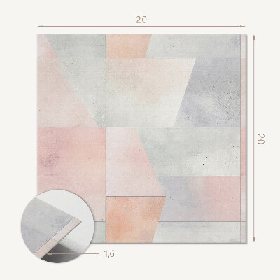 Vinilpadló Geometriai minták pasztell színben