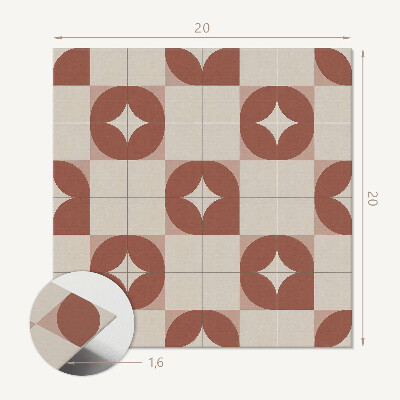 Vinilpadló Geometriai minta körökkel