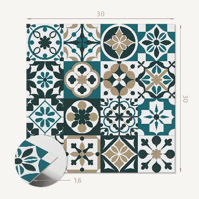 Vinyl csempe Geometrikus csempe művészi sorrendben