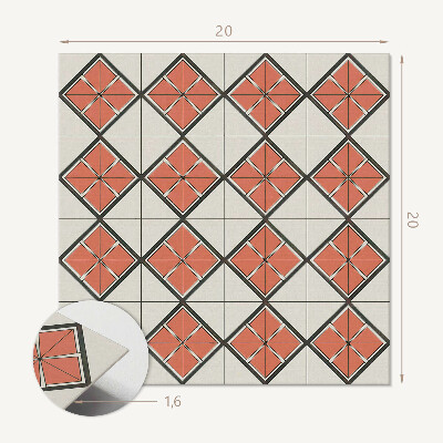 Öntapadós vinyl csempe Rombuszok a modern geometriában