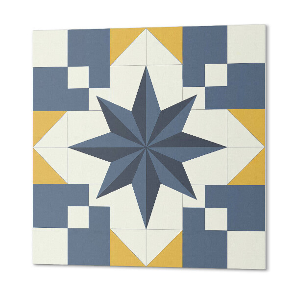 Vinyl csempe Stílusos geometrikus csillag motívum