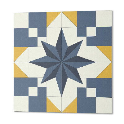 Vinyl csempe Stílusos geometrikus csillag motívum