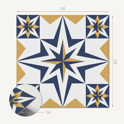 Vinilpadló Kvantumcsillagok geometriai formákban