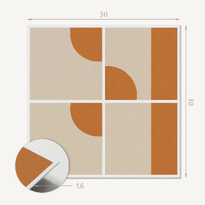 Öntapadós vinyl csempe Geometriai motívumok absztrakt stílusban