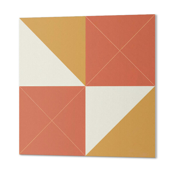 Vinilpadló Geometria meleg árnyalatokban
