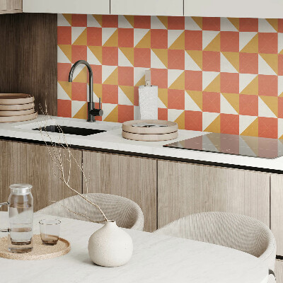 Vinilpadló Geometria meleg árnyalatokban