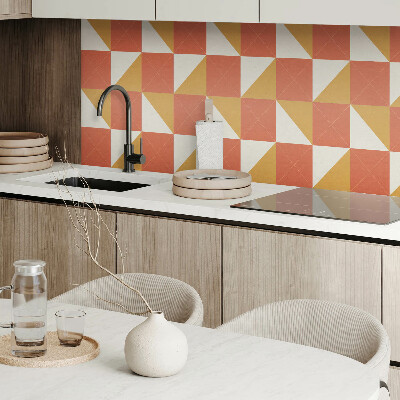 Vinilpadló Geometria meleg árnyalatokban