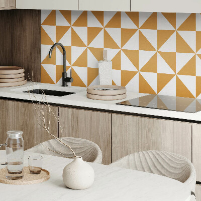 Öntapadós vinyl csempe Négyzet alakú háromszögek geometriai stílusban