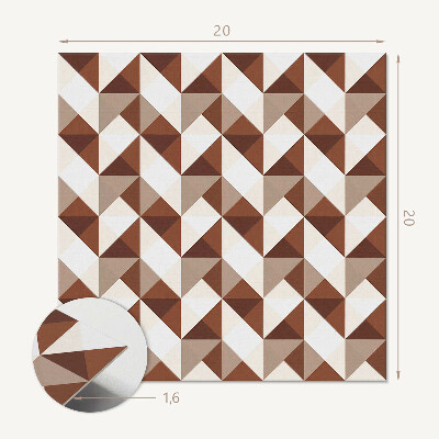 Vinyl csempe Minimalista háromszög minta